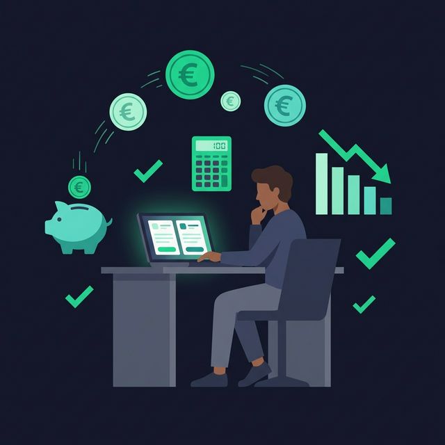 Kosten vergleichen und sparen – Illustration