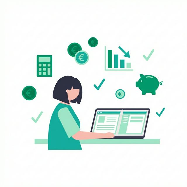 Kosten vergleichen und sparen – Illustration